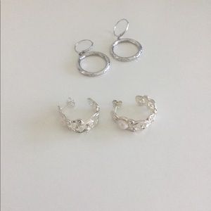 Womens Sterling Silver Earrings